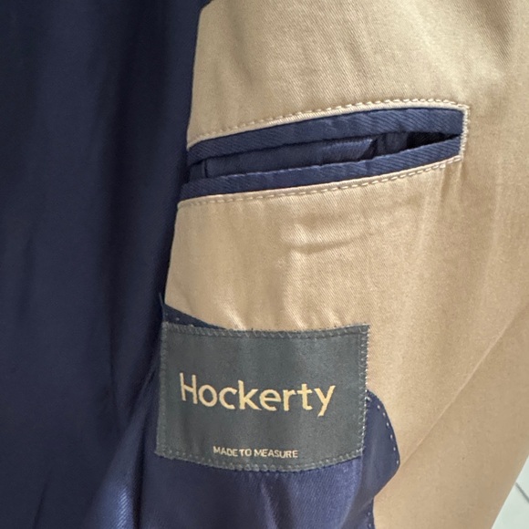 Beige Hockerty Men's made-to-measure Trench Coat - Picture 2 of 5